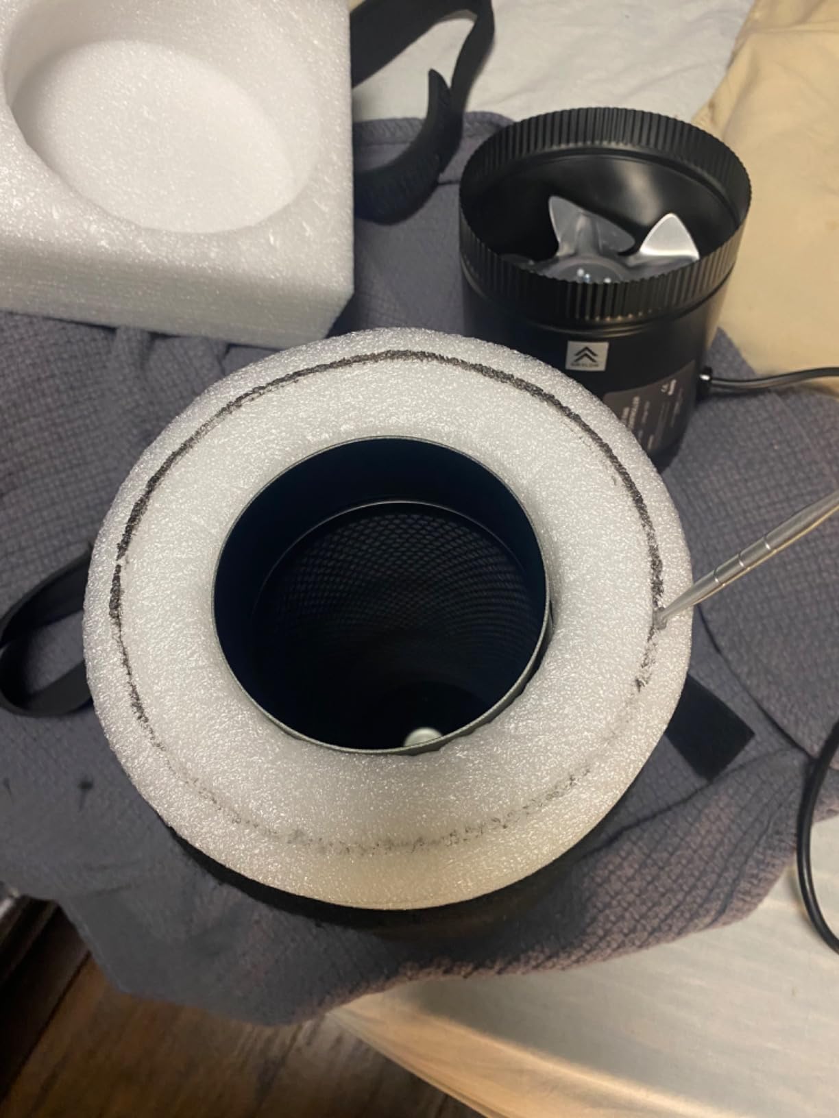 AC Infinity Refillable Carbon Filter Kit 4” with Activated Carbon Refill customer photo 2