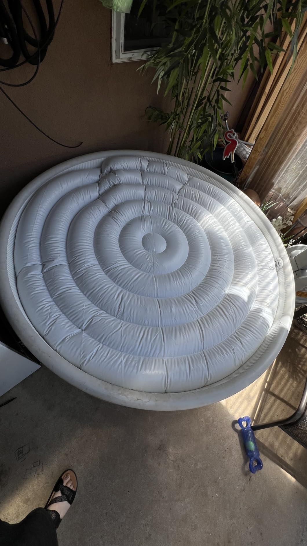 4.5 Ft Inflatable Hot Tub Cover - Energy Saving Lid for Round Hot Tub customer photo 1