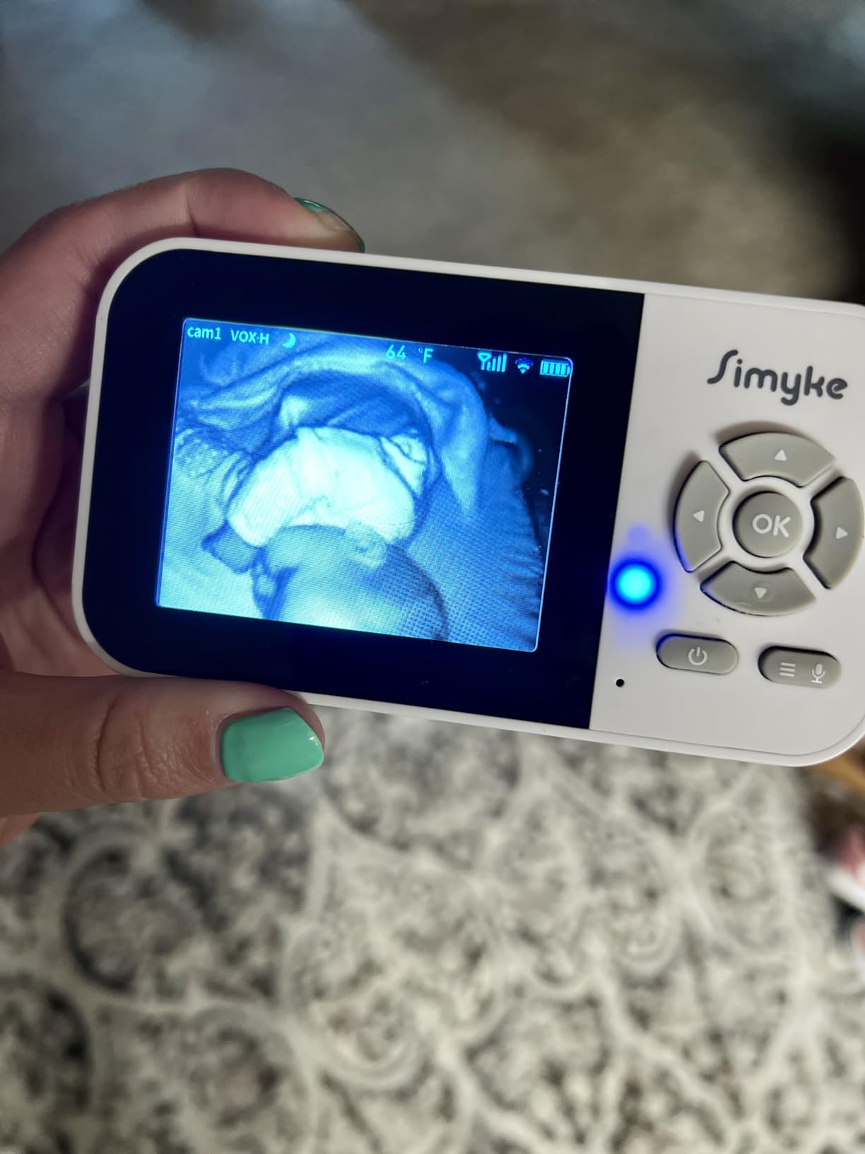 Simyke Upgrade Video Baby Monitor,WiFi Baby Camera,2.8