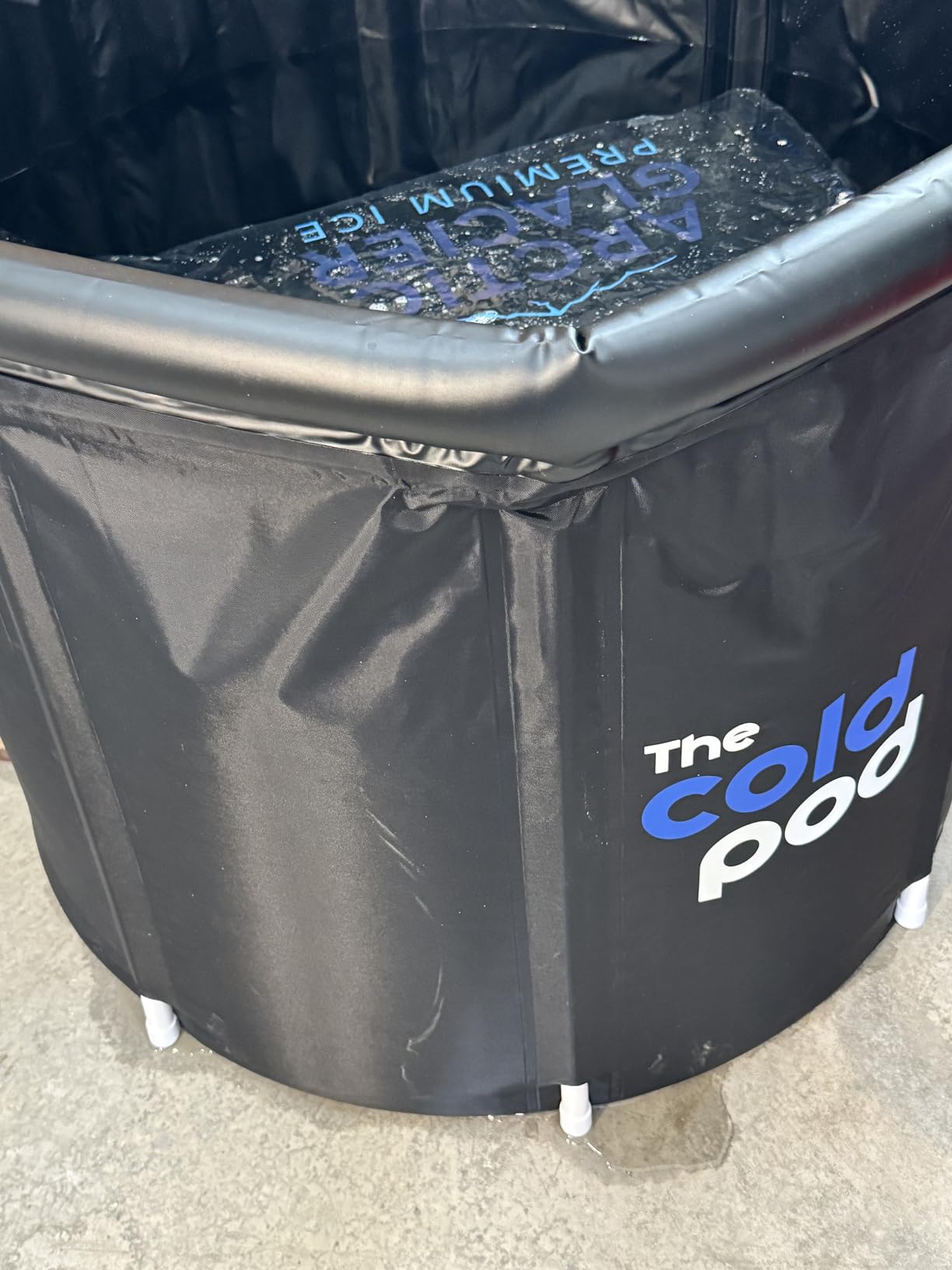 The Cold Pod Ice Bath Tub for Athletes with Cover: 88 Gallons Cold Plunge Tub for Recovery, Multiple Layered Portable Ice Bath Plunge Pool customer photo 2