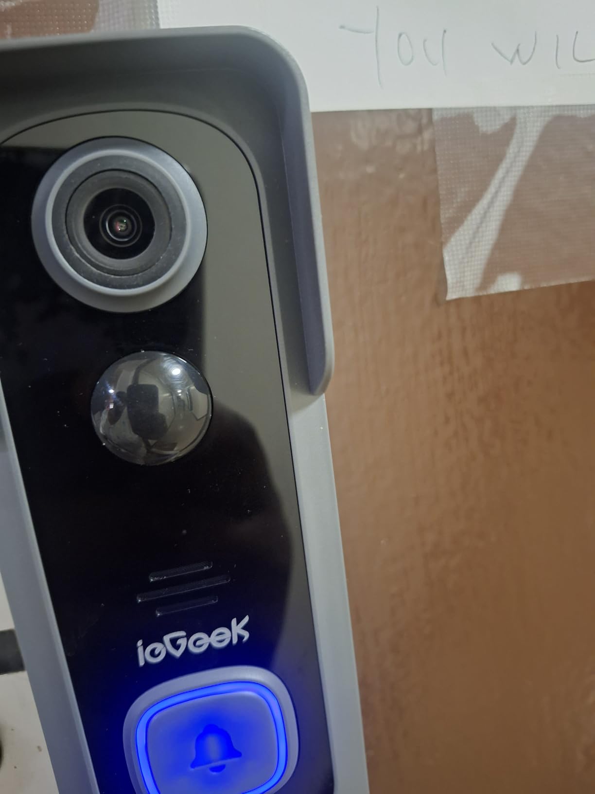 ieGeek Doorbell Camera Wireless No Subscription, 2K 3MP HD View PIR Motion Detection, Wireless Video Doorbell with Chime 2-Way Talk, Only Supports 2.4GHz WiFi, Local & Cloud Storage, White customer photo 2