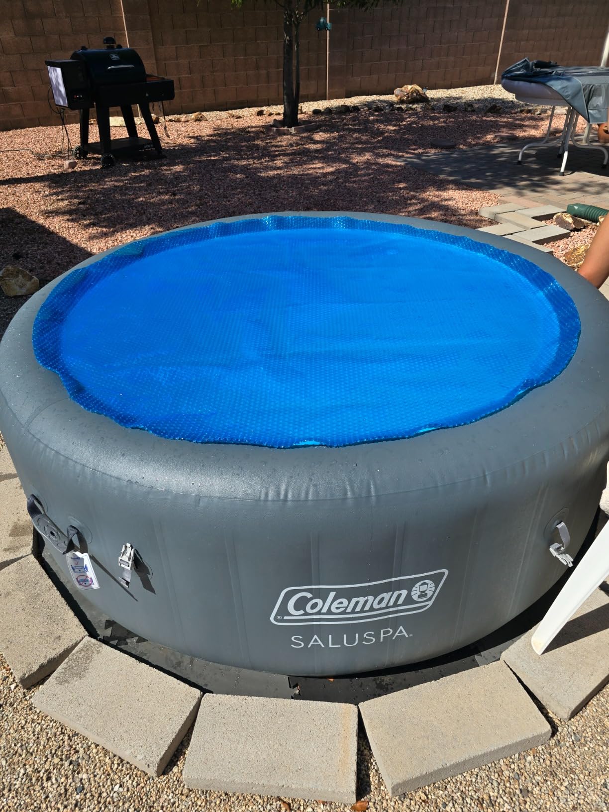 Hot Tub Spa Solar Bubble Cover Blanket (6 Ft Round) customer photo 2