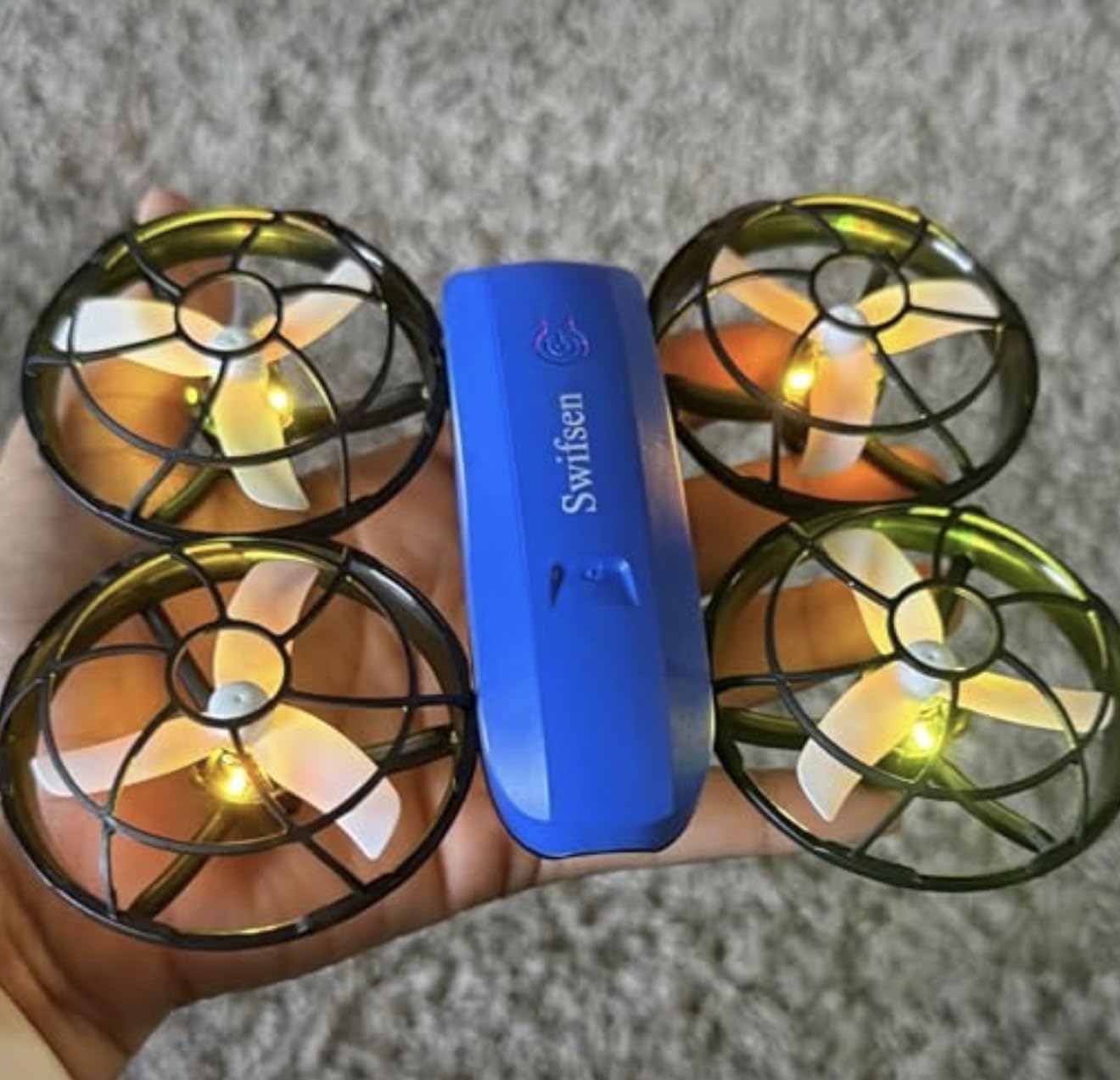 Swifsen Drones for Kids with Camera,Rc Drone Indoor Small Helicopter,Birthday Gifts for Boys and Girls Beginners Friendly,Mini Quadcopter Toy With 2 Batteries,Propeller Protect,Altitude Hold customer photo 2