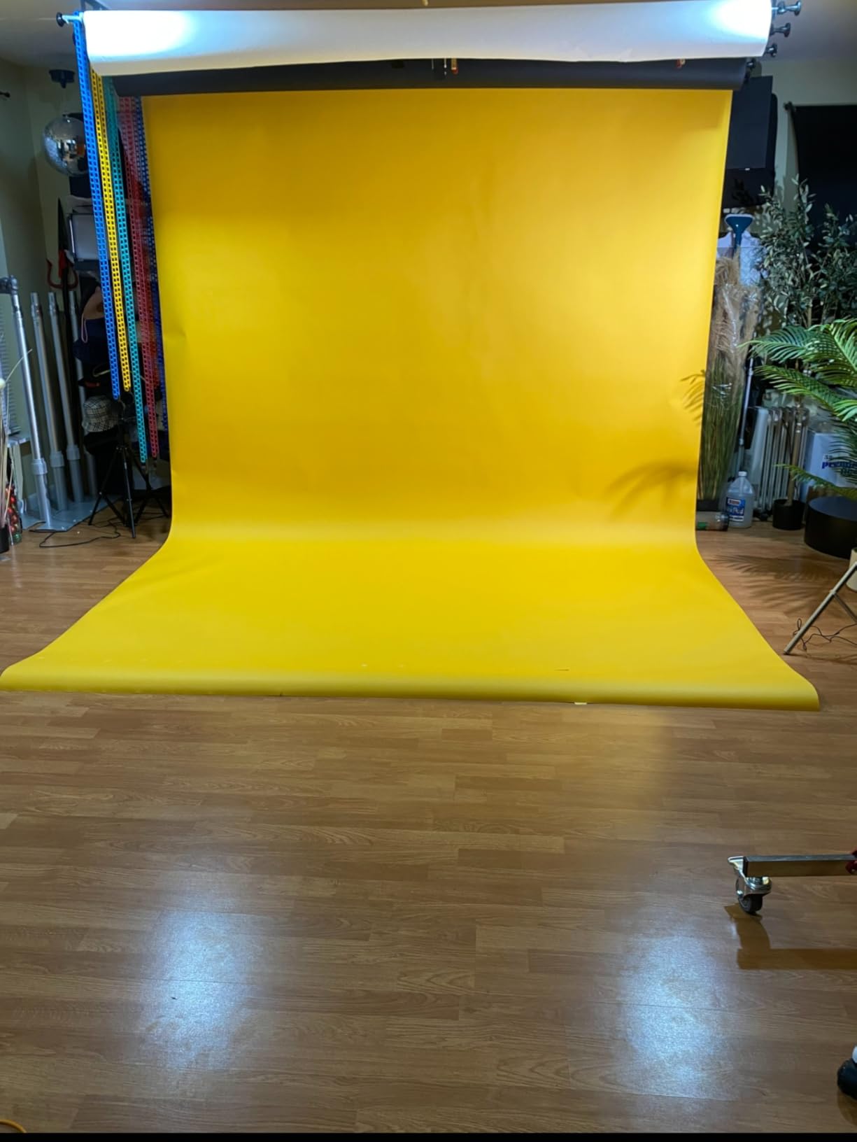 Seamless Photography Background Paper Roll, Blue Photo Paper Backdrop for Photography, Video and Streaming (Ultra Black, 107
