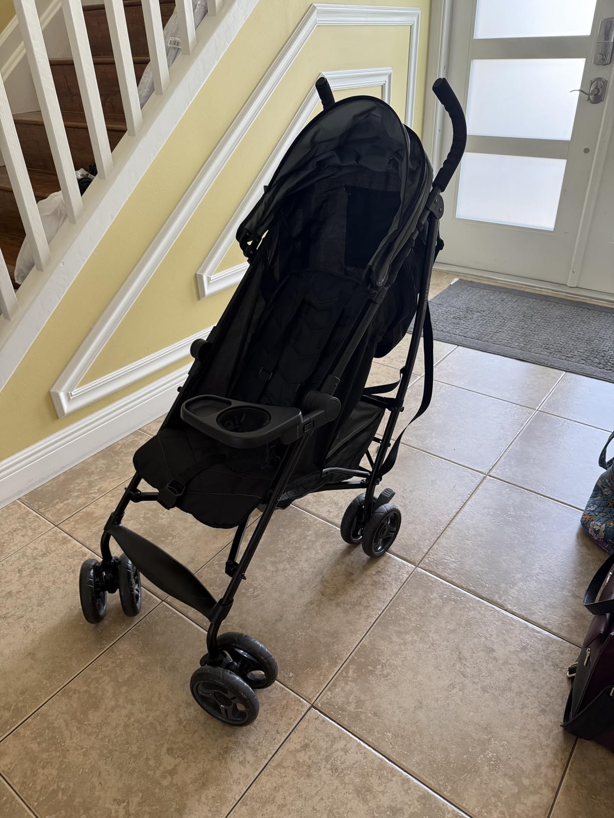 3Dlite Convenience Stroller, Gray – Lightweight Stroller with Aluminum Frame, Large Seat Area, 4 Position Recline, Extra Large Storage Basket – Infant Stroller for Travel and More customer photo 2