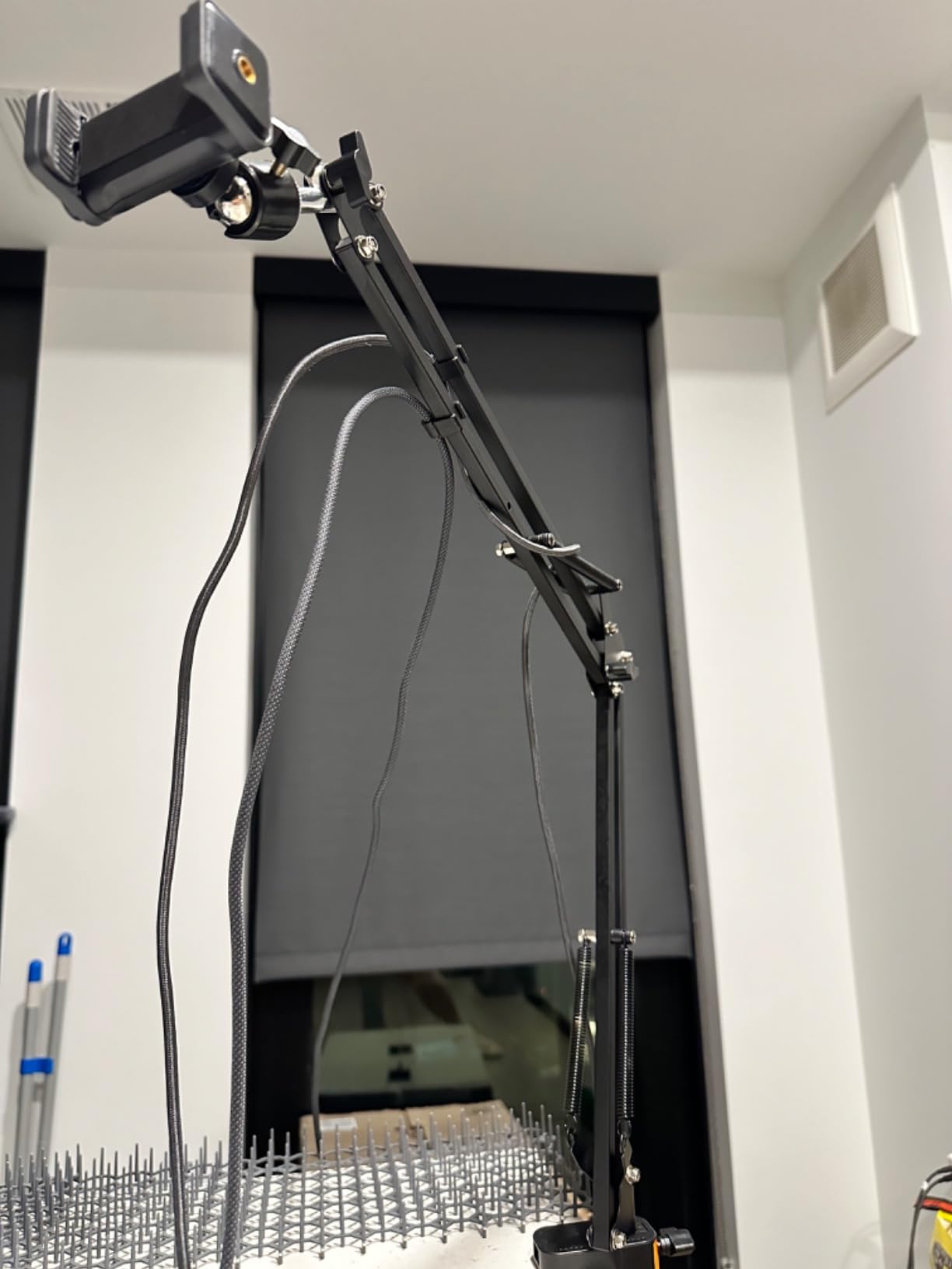 UBeesize Overhead Phone Mount, Flexible Webcam Arm with Phone Holder and Ball Head, Overhead Tripod for Phone Drawing Live Streaming Cooking Flat Photography customer photo 2