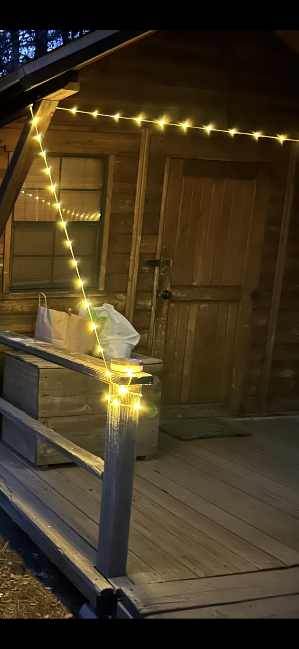 SMY Lighting 4 in 1 Solar Camping String Lights, 42.6Ft Ultra Long String with 160LEDs, Solar Powered and USB Rechargeable Light with Remote Control, Portable Camping Light for Hiking, Decorations customer photo 2