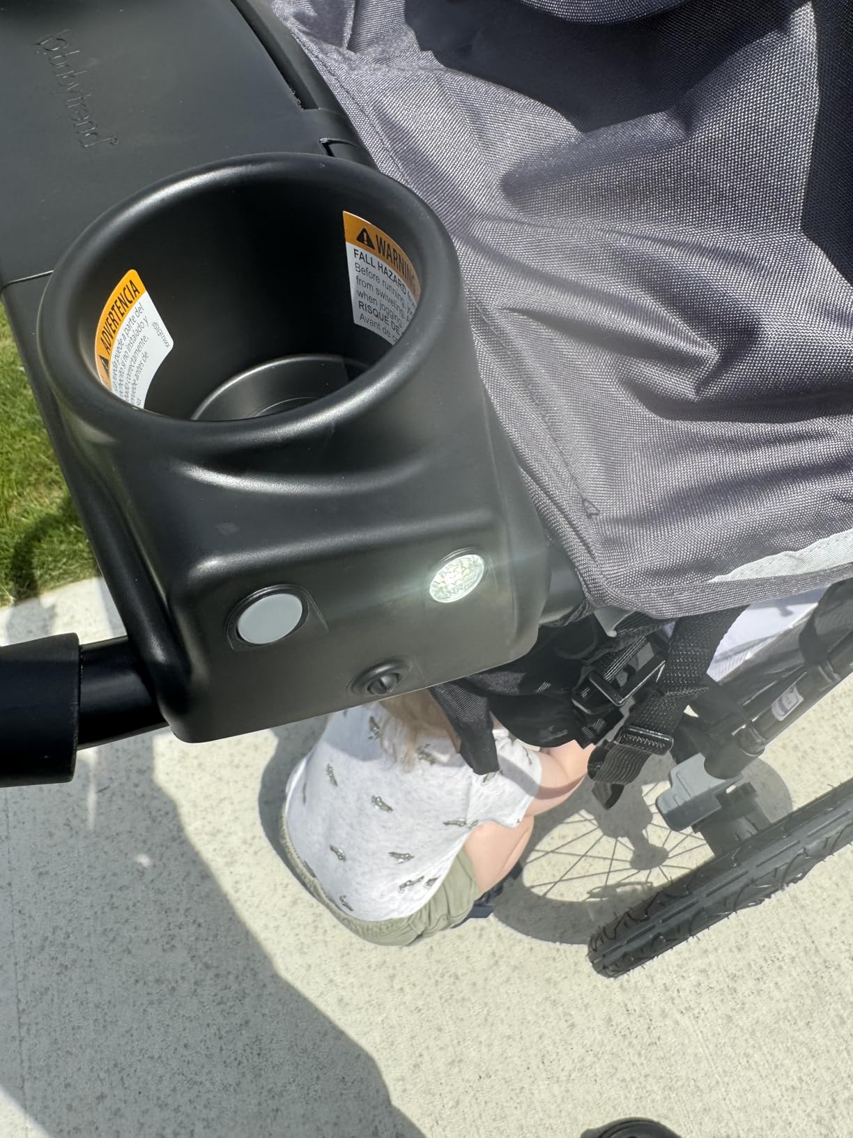 Baby Trend Expedition® Zero Flat Jogger with LED Lights, Dash Grey customer photo 1