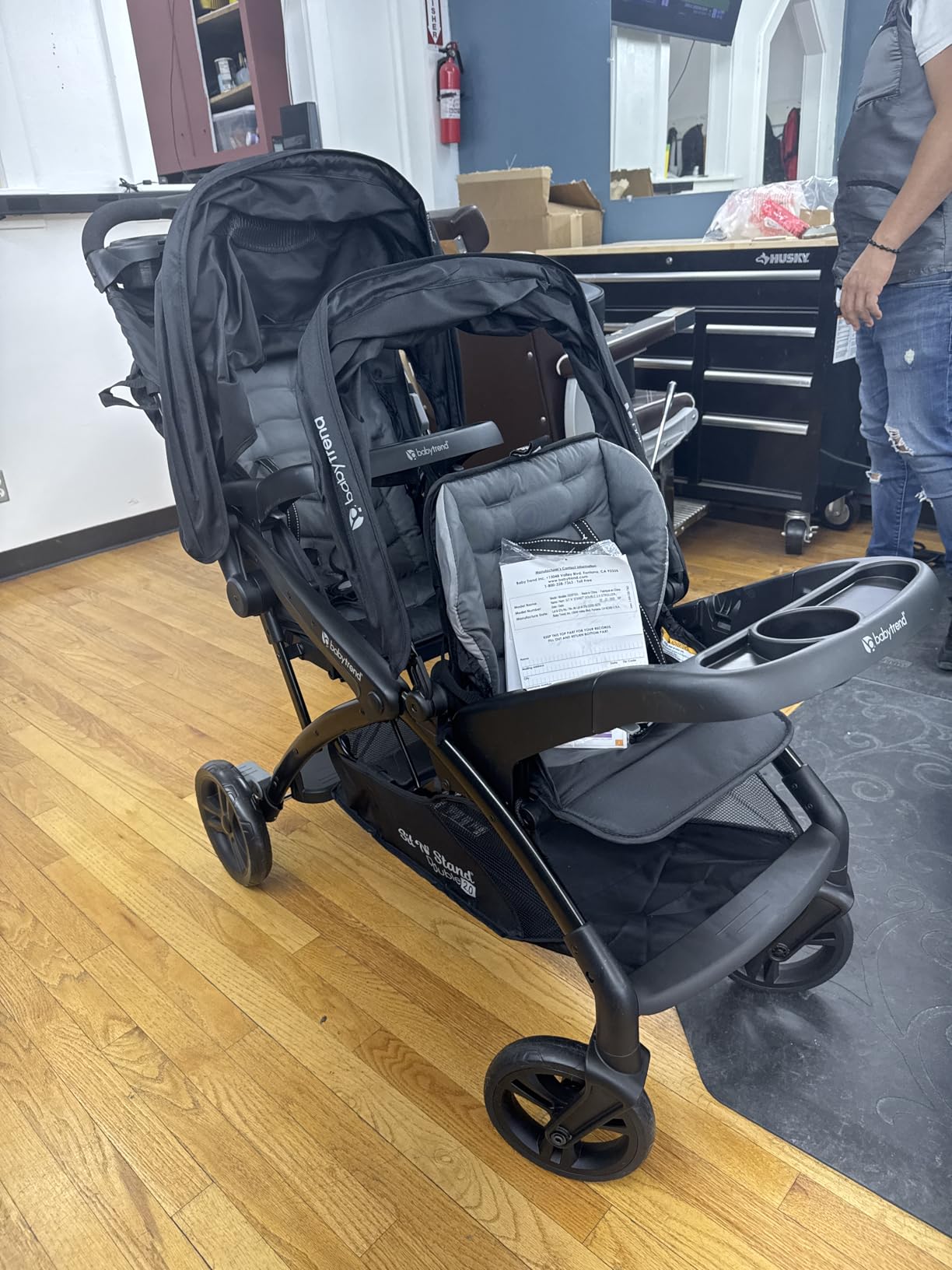 Baby Trend Sit N' Stand® Double 2.0 Stroller, Dash Grey customer photo 1