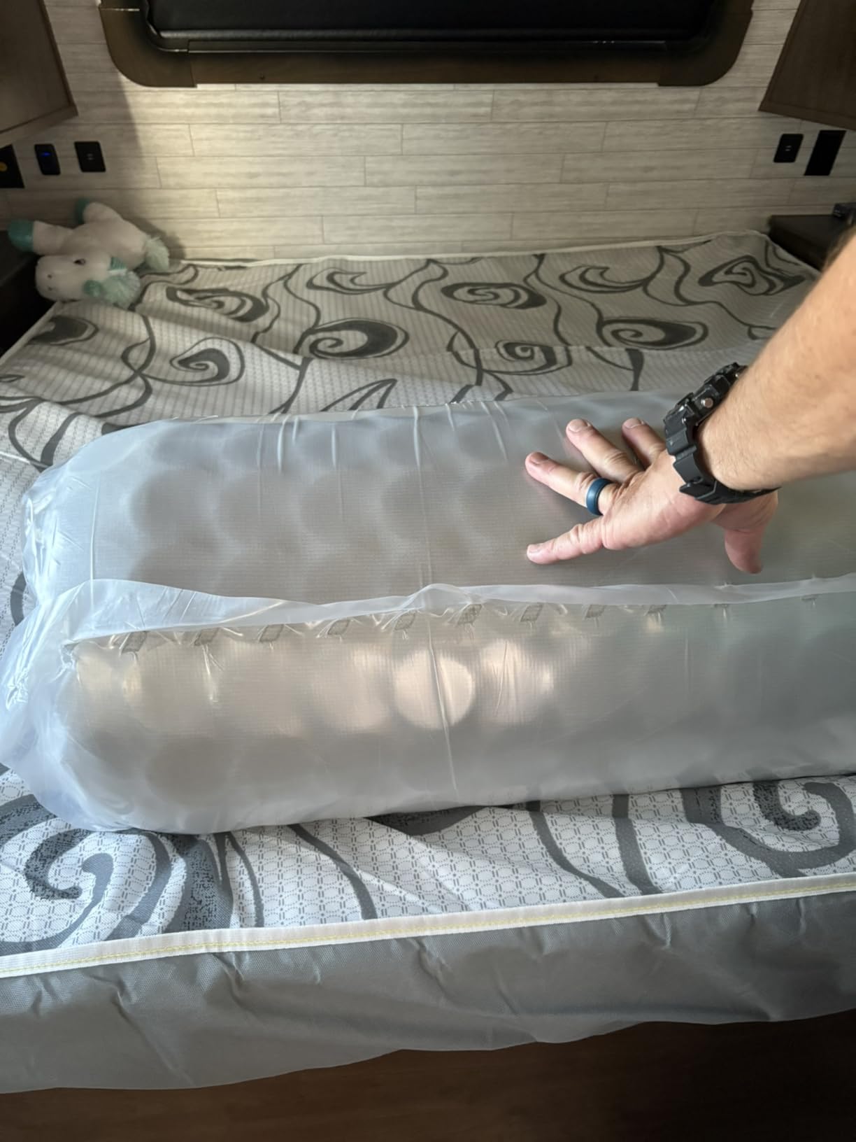 WanderRest 12” Cool Hybrid RV Mattress, Short Queen 60x74, Plush-Medium Gel Memory Foam & Pocketed Coil Bed for RV, Camper or Travel Trailer, Cooling Comfort, Made in USA customer photo 2
