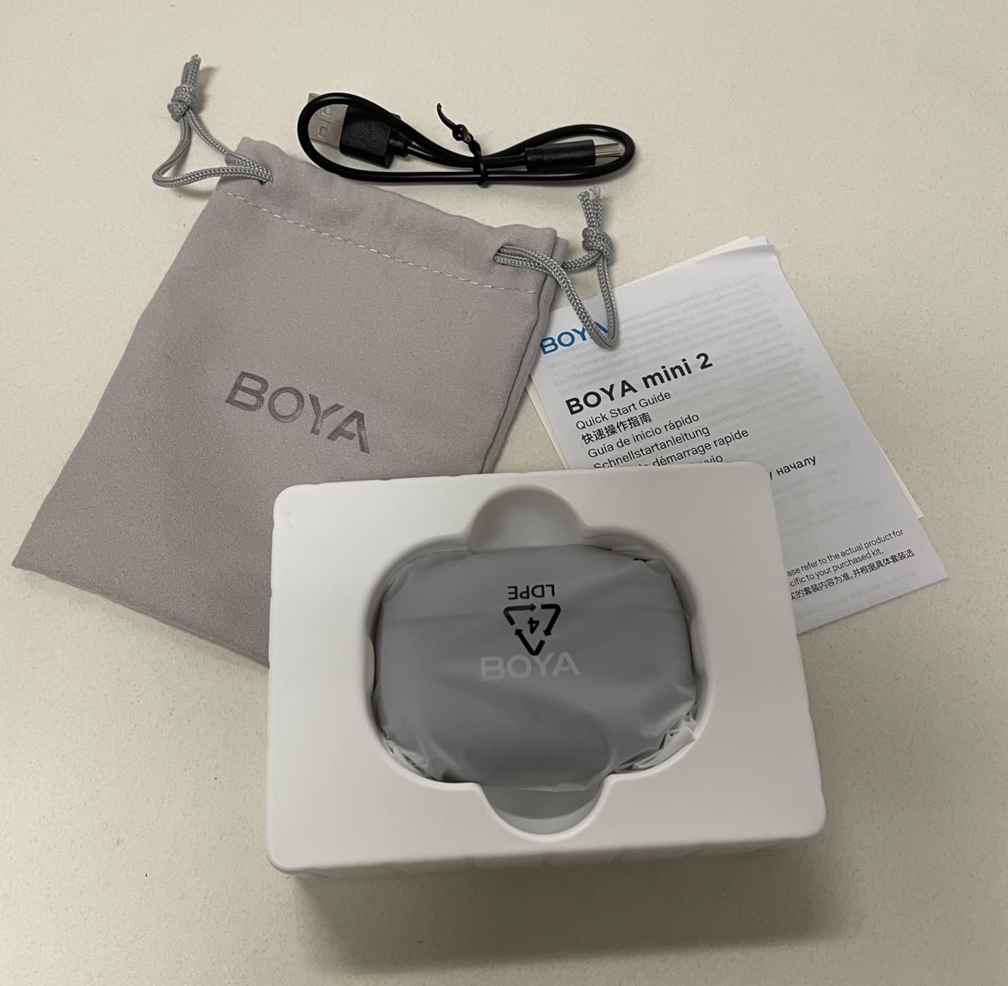 BOYA mini 2 Wireless Lavalier Microphone for iPhone 15/16/17 & Android customer photo 1