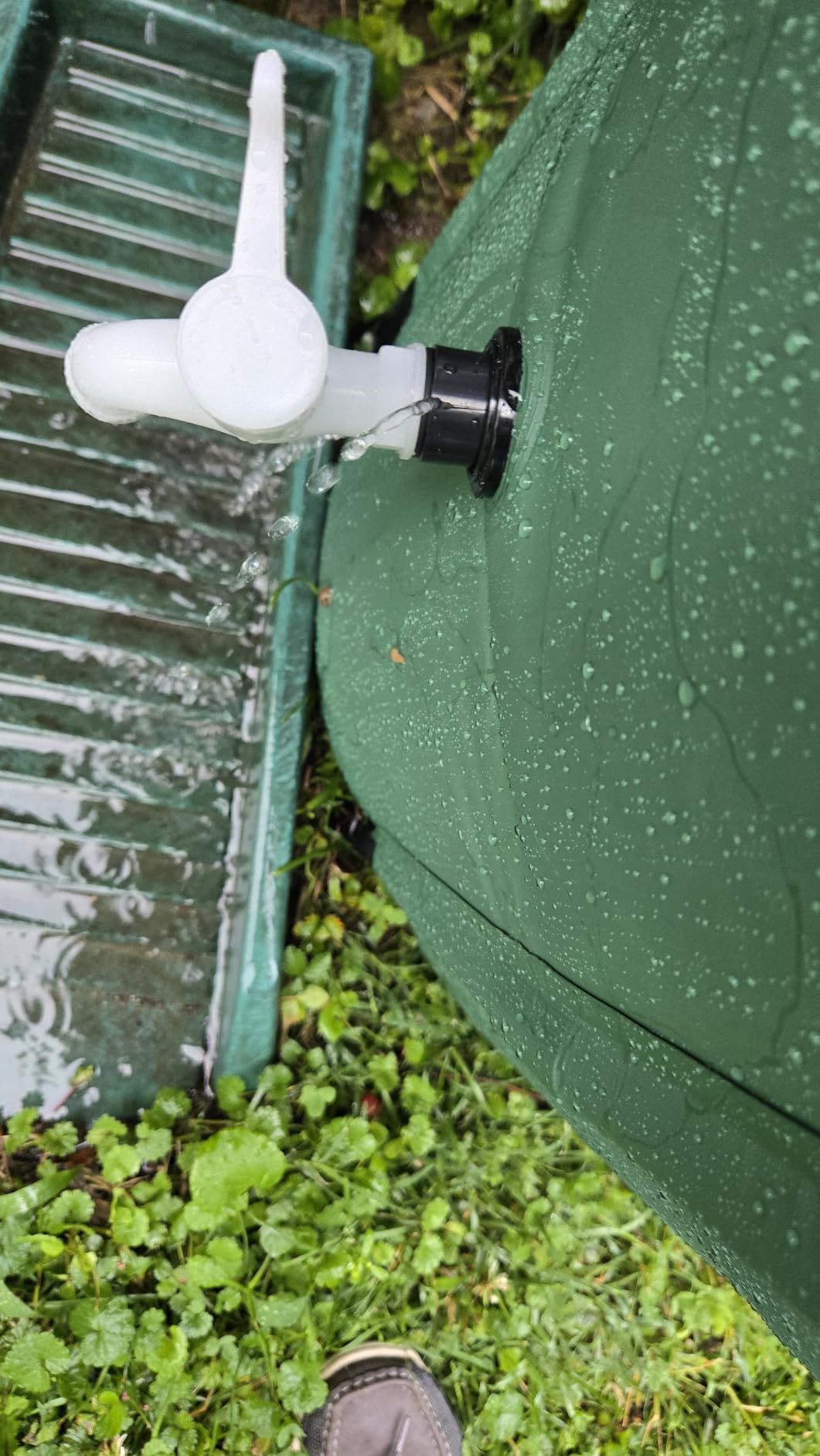 Collapsible Rain Barrel Water Storage Containers-53 Gallon Portable Rainwater Collect System Water Tank to Collect Rainwater from Gutter Downspout Water Catcher with Spigots,Filter＆Overflow Kits customer photo 1