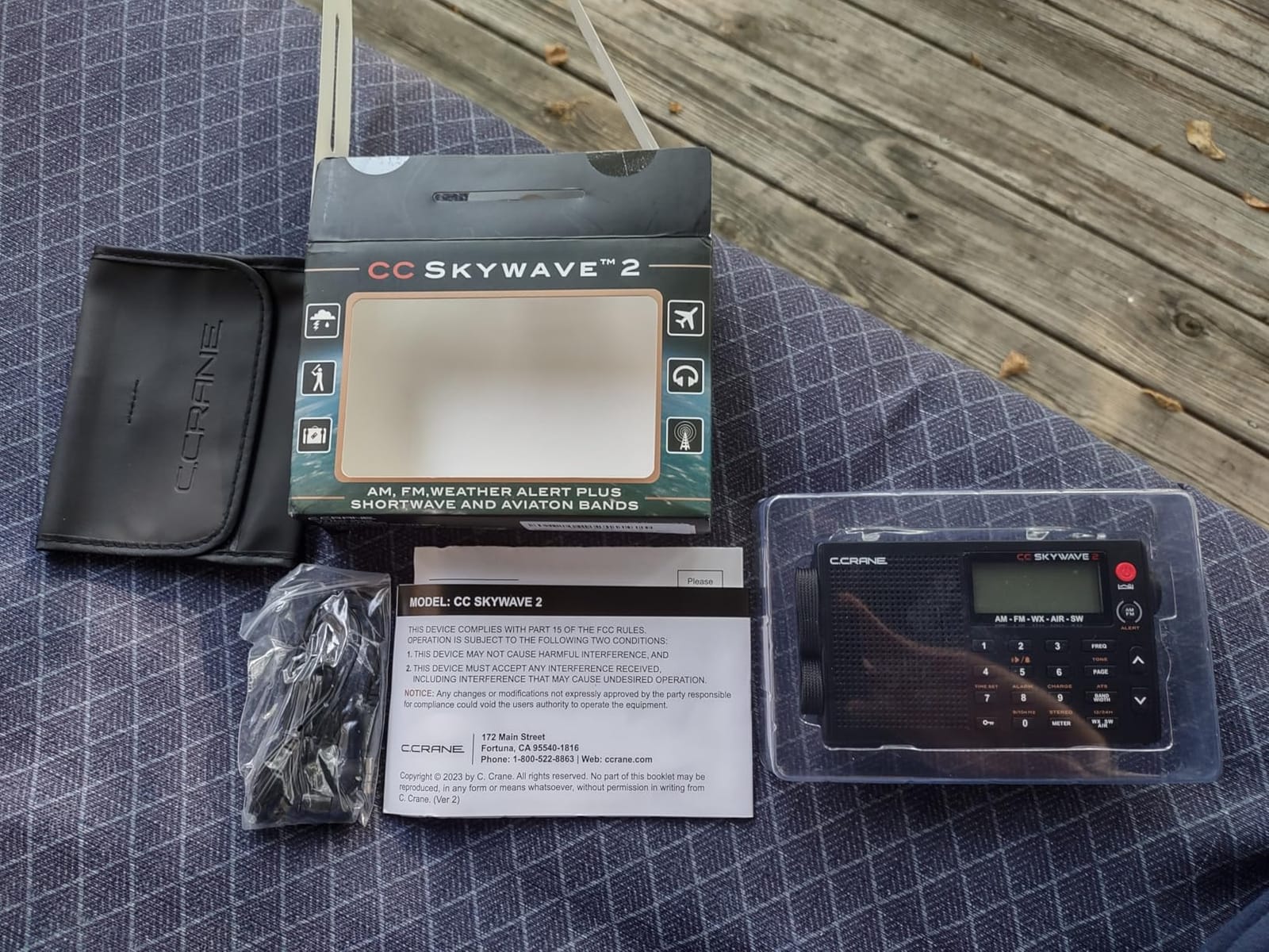 C. Crane CCRadio Solar with Bluetooth Receiving, Emergency Crank NOAA Weather AM/FM– Multi Powered Radio - Built in LED Flashlight and Cellphone Charger customer photo 1