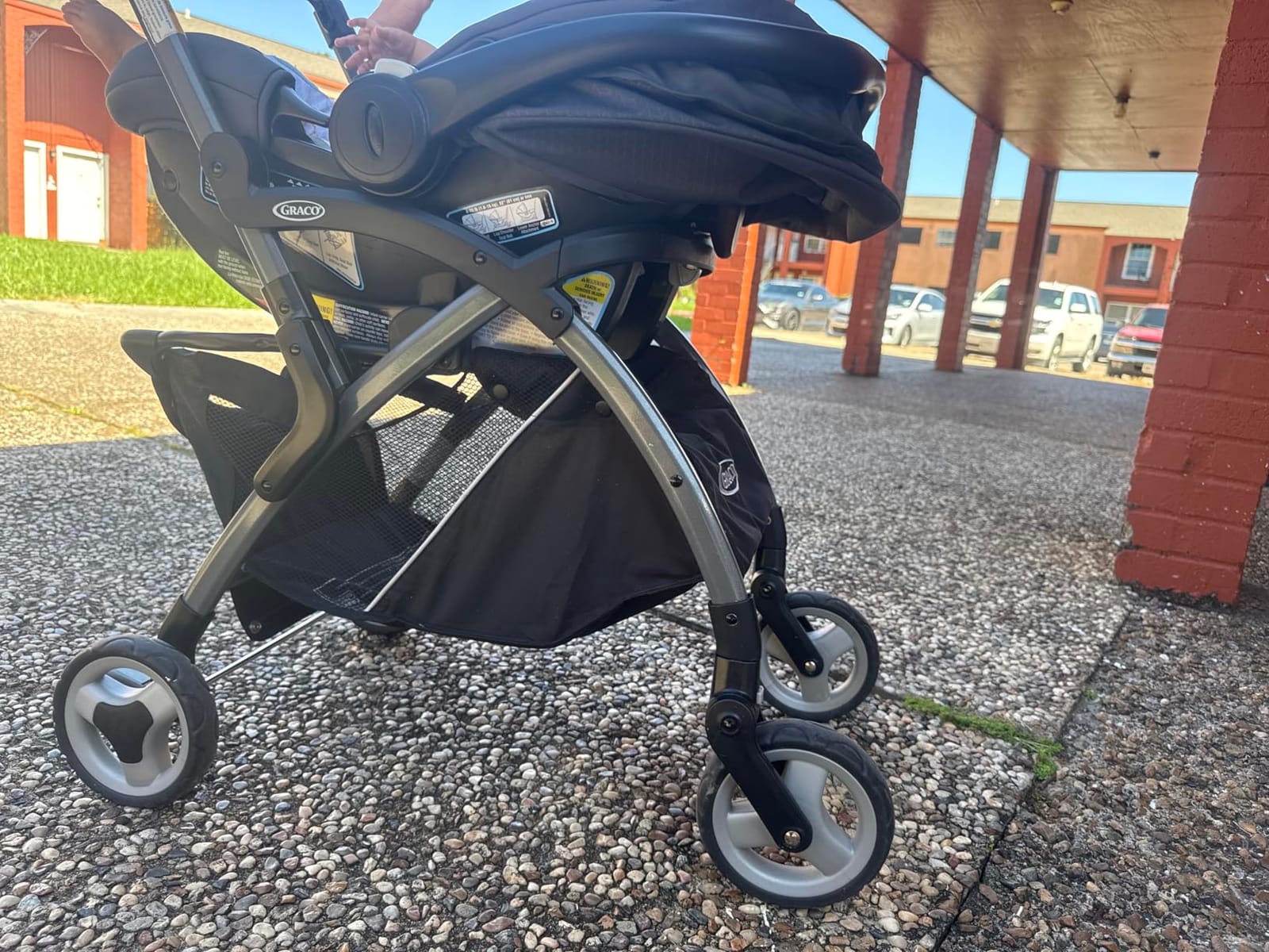 Graco® Gomax Frame Stroller, Accepts All Graco® Infant Car Seats, Backpack Style Lightweight Travel Stroller Frame customer photo 2