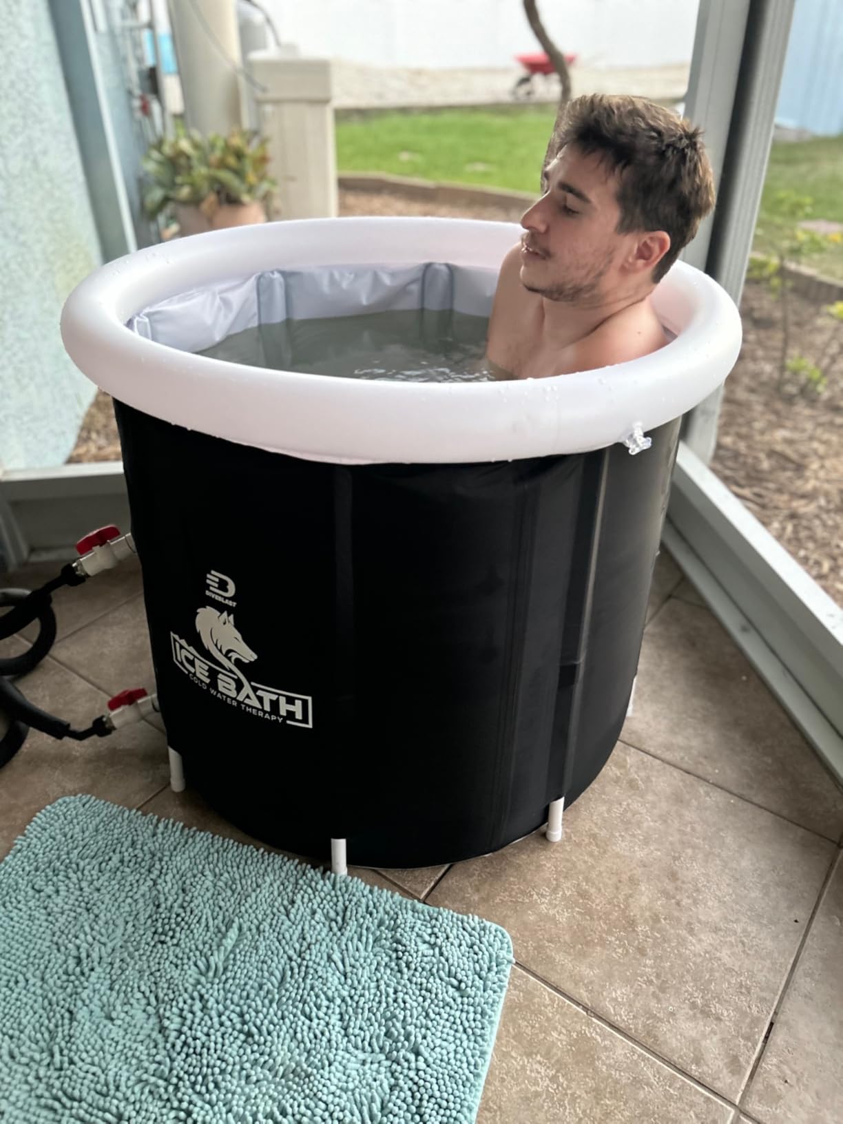 Diveblast Cold Plunge Tub With Water Chiller, Pump and Filter - Low Consumption 2/3 HP Cold Plunge Chiller - Cools Water Down to 39°F customer photo 2