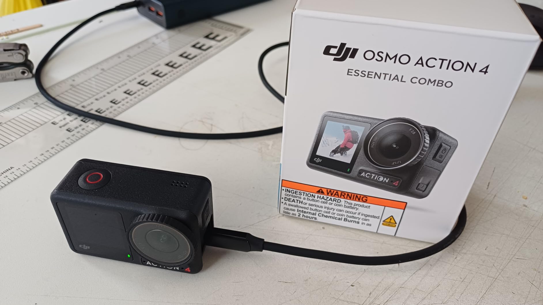 DJI Osmo Action 4 Essential Combo, Waterproof Action Camera Vlogging Camera customer photo 1