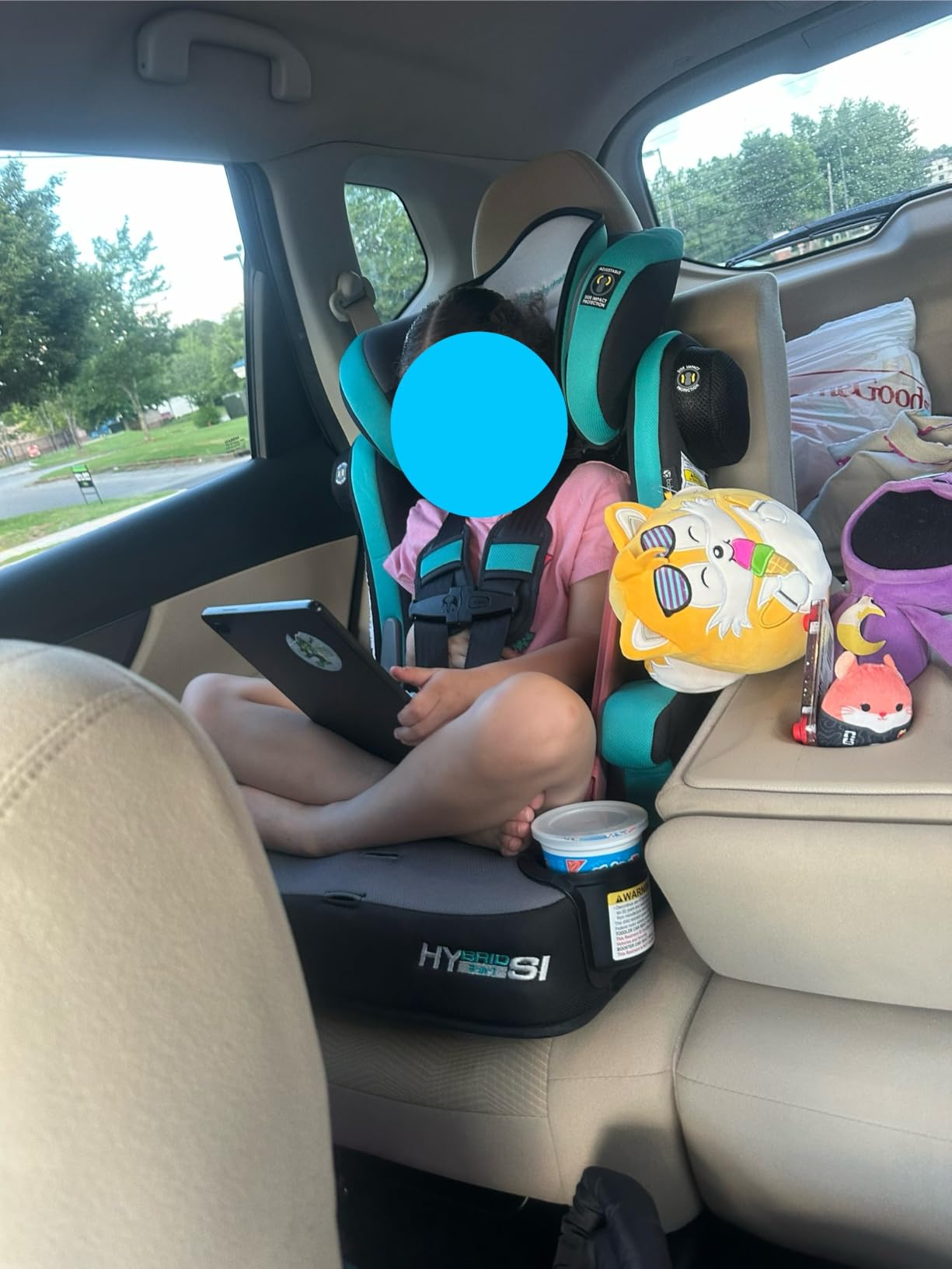 Baby Trend Hybrid SI 3-in-1 Combination Booster Seat, Hoboken Teal – Side-Impact Protection, 3-Stage Growth Design, Adjustable Headrest, Cushioned Comfort customer photo 1