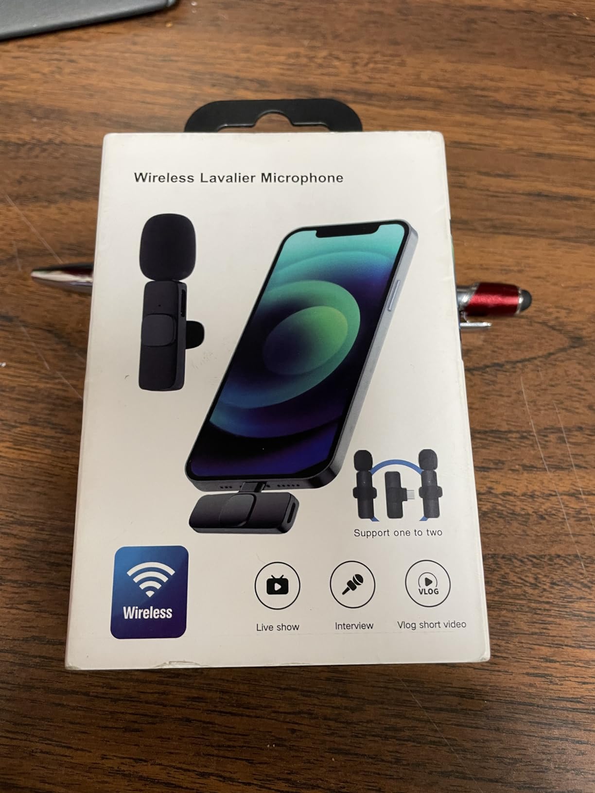 PQRQP 3 in 1 Professional Wireless Lavalier Microphone for iPhone/Android/Camera, Wireless Microphones, Mini Microphone, Crystal Clear Sound Quality for Recording, Live Streaming, Clips-Elegant Black customer photo 1