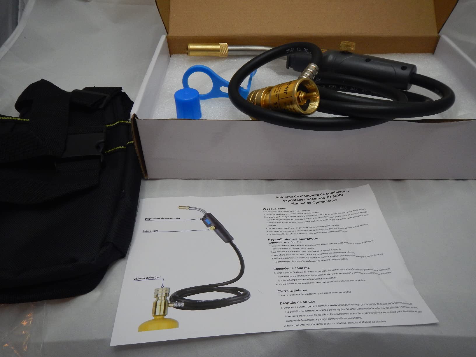 MAPP Gas Torch Kit 25000 BTU, Self-Ignition, Brazing Pipe HVAC customer photo 2