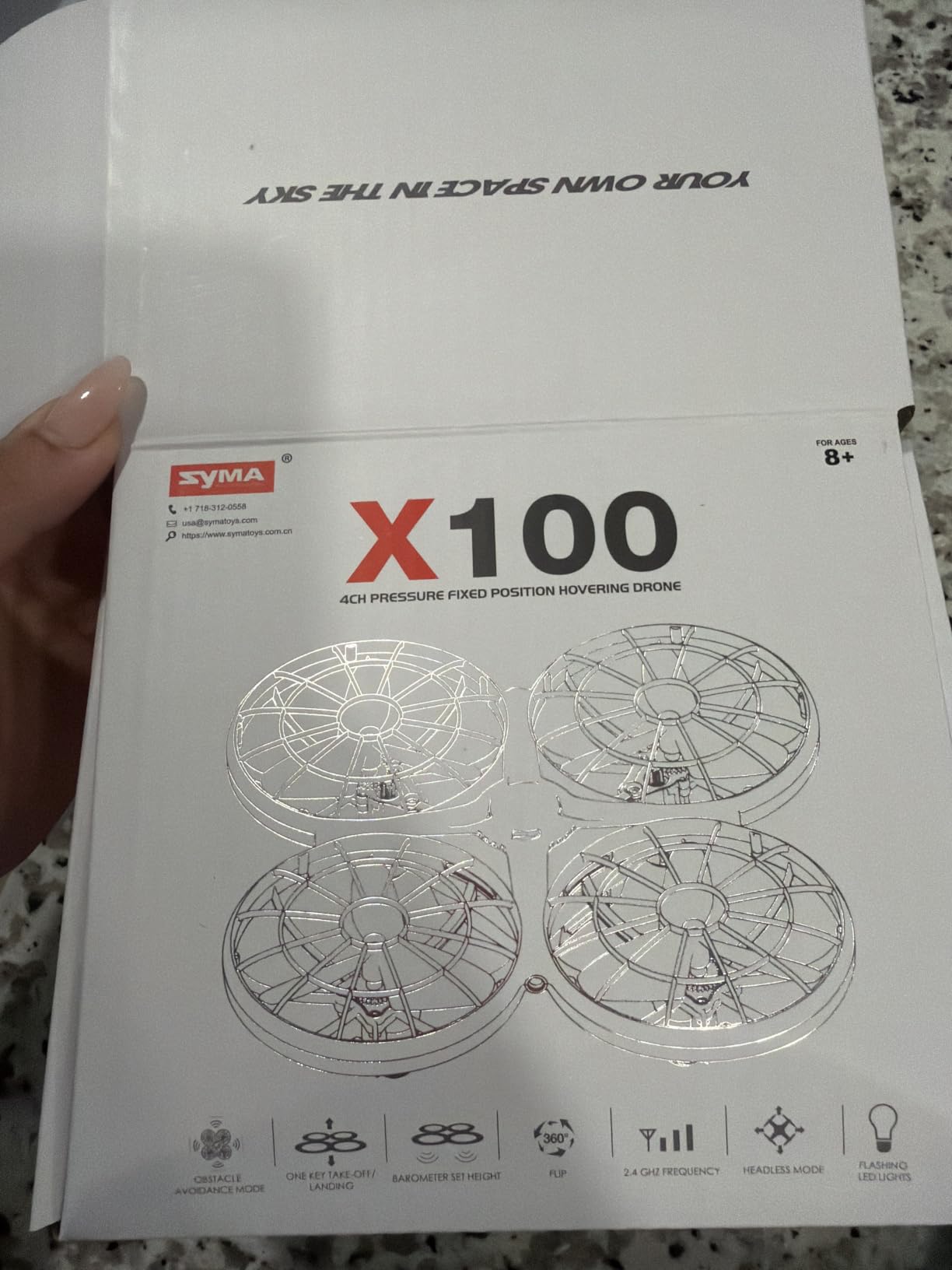 SYMA X100 Indoor Drone for Kids 8-12, Obstacle Avoidance, Full Guard customer photo 1