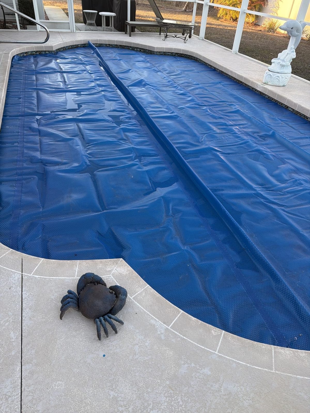 Real Relax 16 mil Solar Pool Cover, 16 x 32 ft Rectangle Bubble Blanket customer photo 1