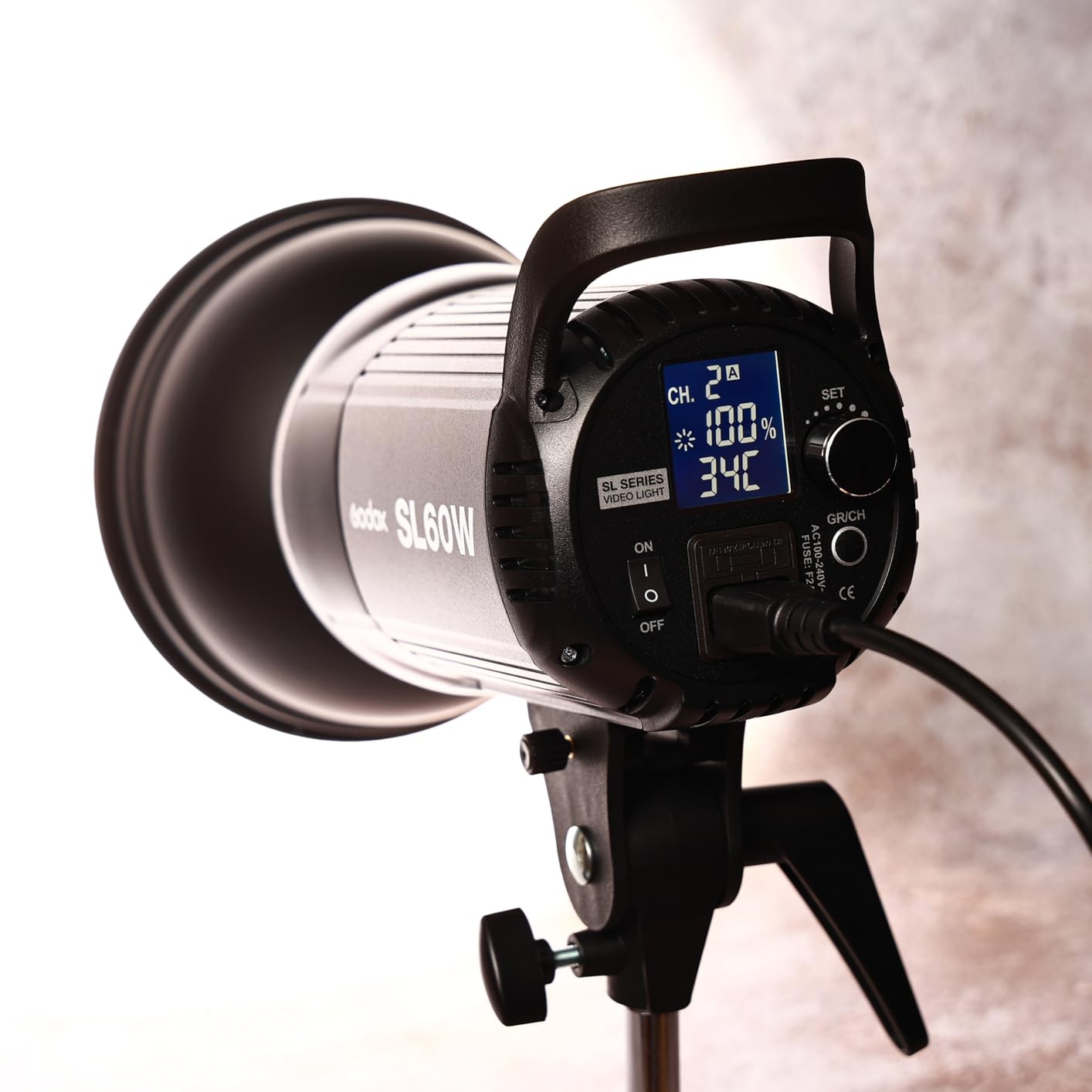 Godox SL60W LED Video Light, 60W 5600K Daylight LED Continuous Light SL-60W, Powerful Studio Bright Light with Bowens Mount 10-100% Brightness for Video Recording Wedding customer photo 1