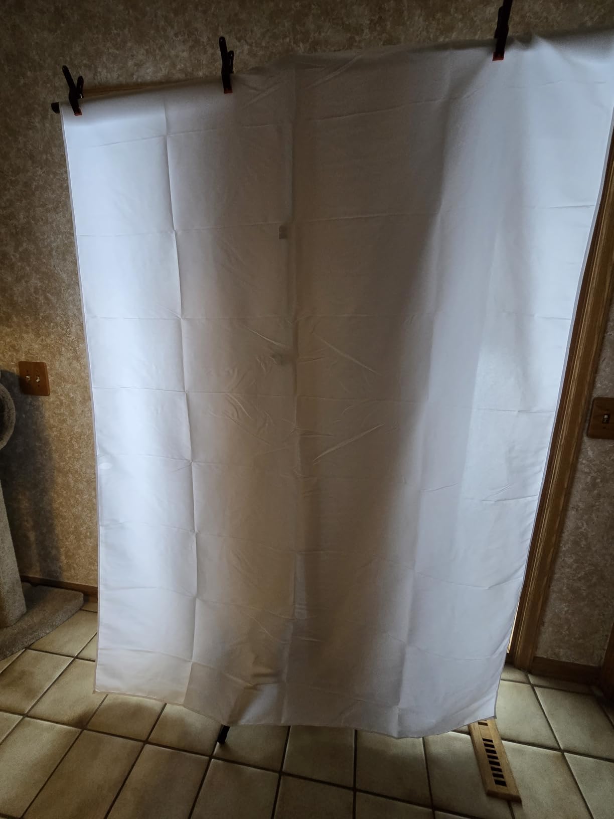 EMART 5 * 6.5ft White Photo Backdrop Stand Kit with T-Shape Stand customer photo 2