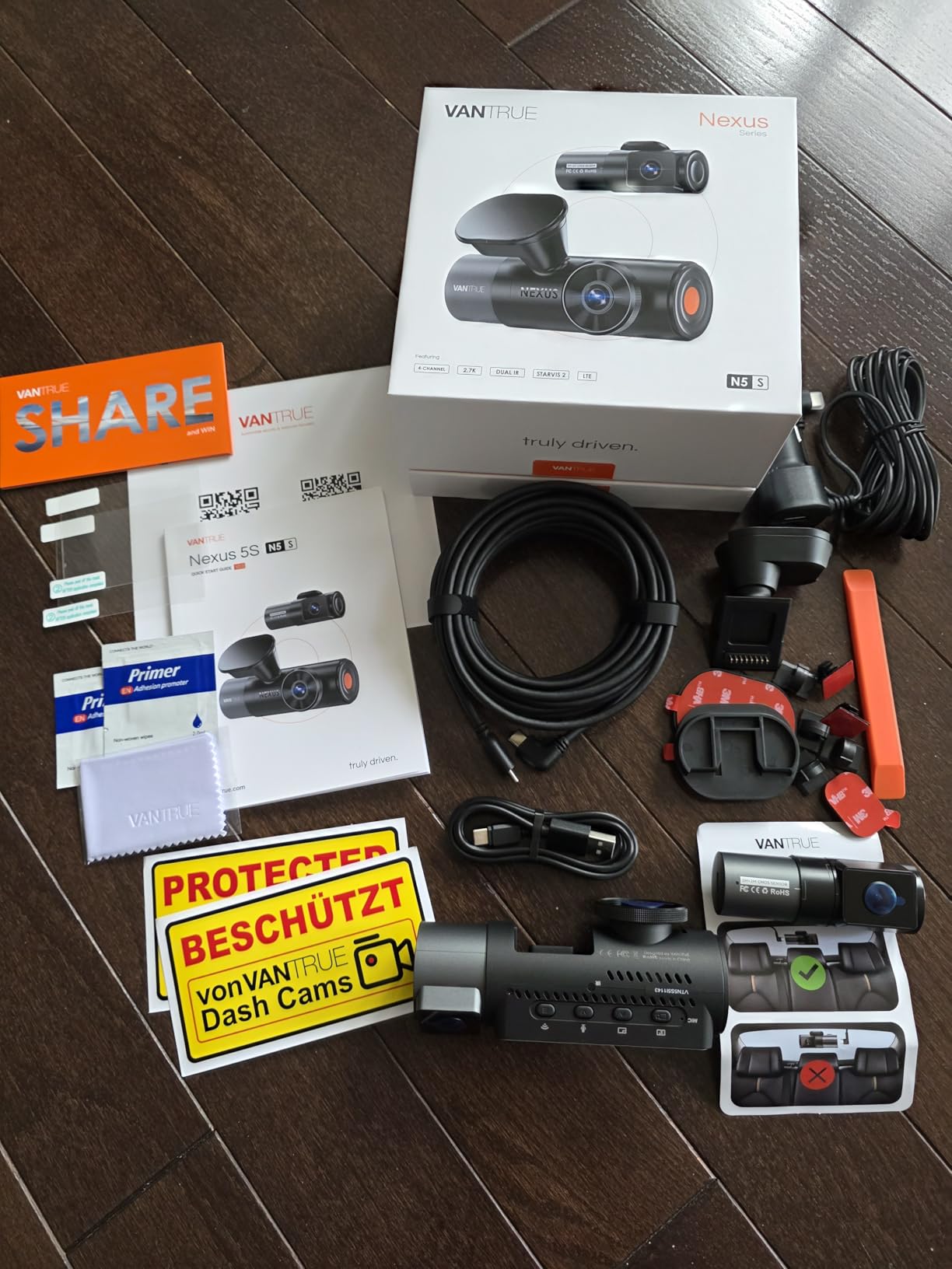 Vantrue N5S 4 Channel 360 Degree 2.7K Dash Cam customer photo 2