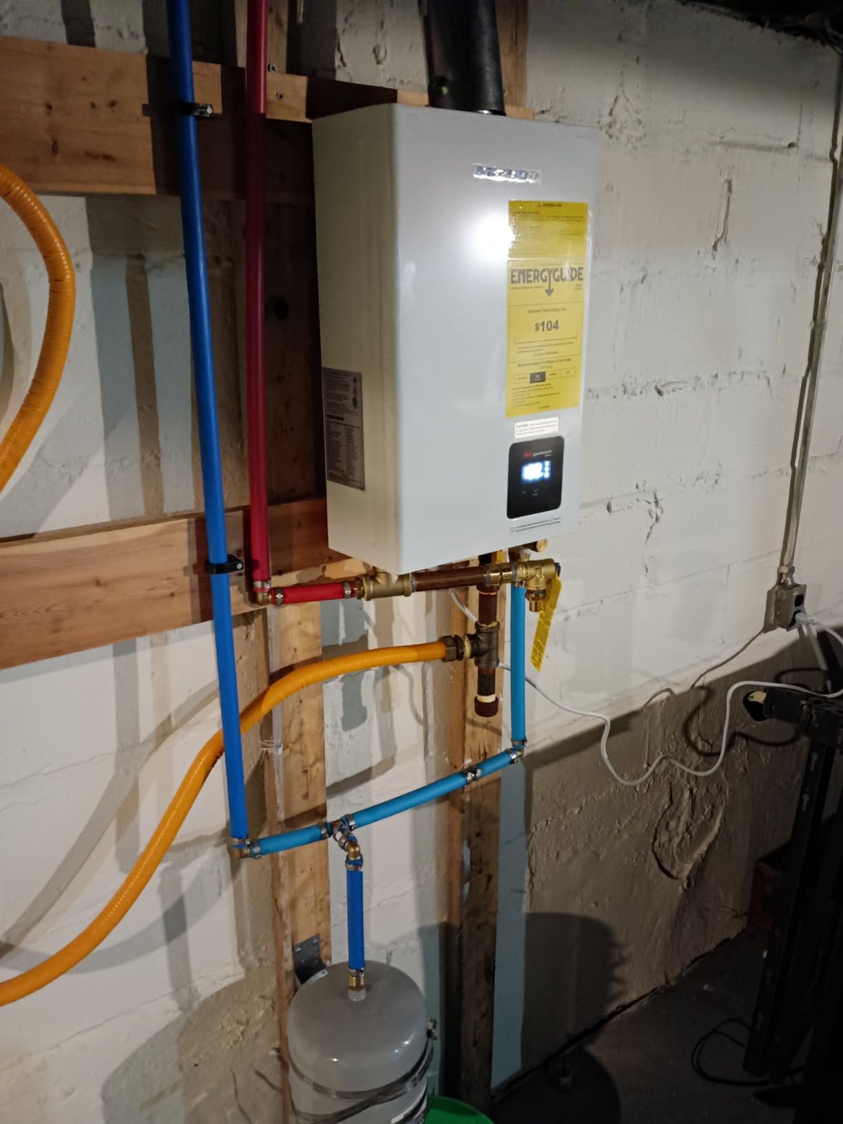 MIZUDO 120,000 BTU Natural Gas Tankless Water Heater,Max 5.1 GPM,WiFi&APP customer photo 2
