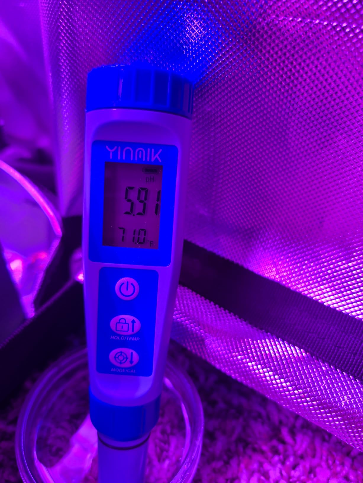 YINMIK Water pH Meter, Digital 4 in 1 pH Temp EC TDS Meter for Hydroponics customer photo 2