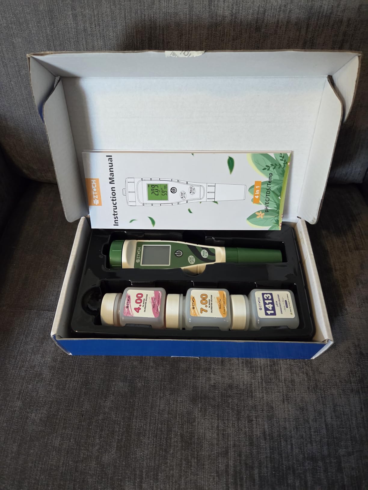 Hydroponic pH EC Meter, Water pH TDS PPM Meter customer photo 2