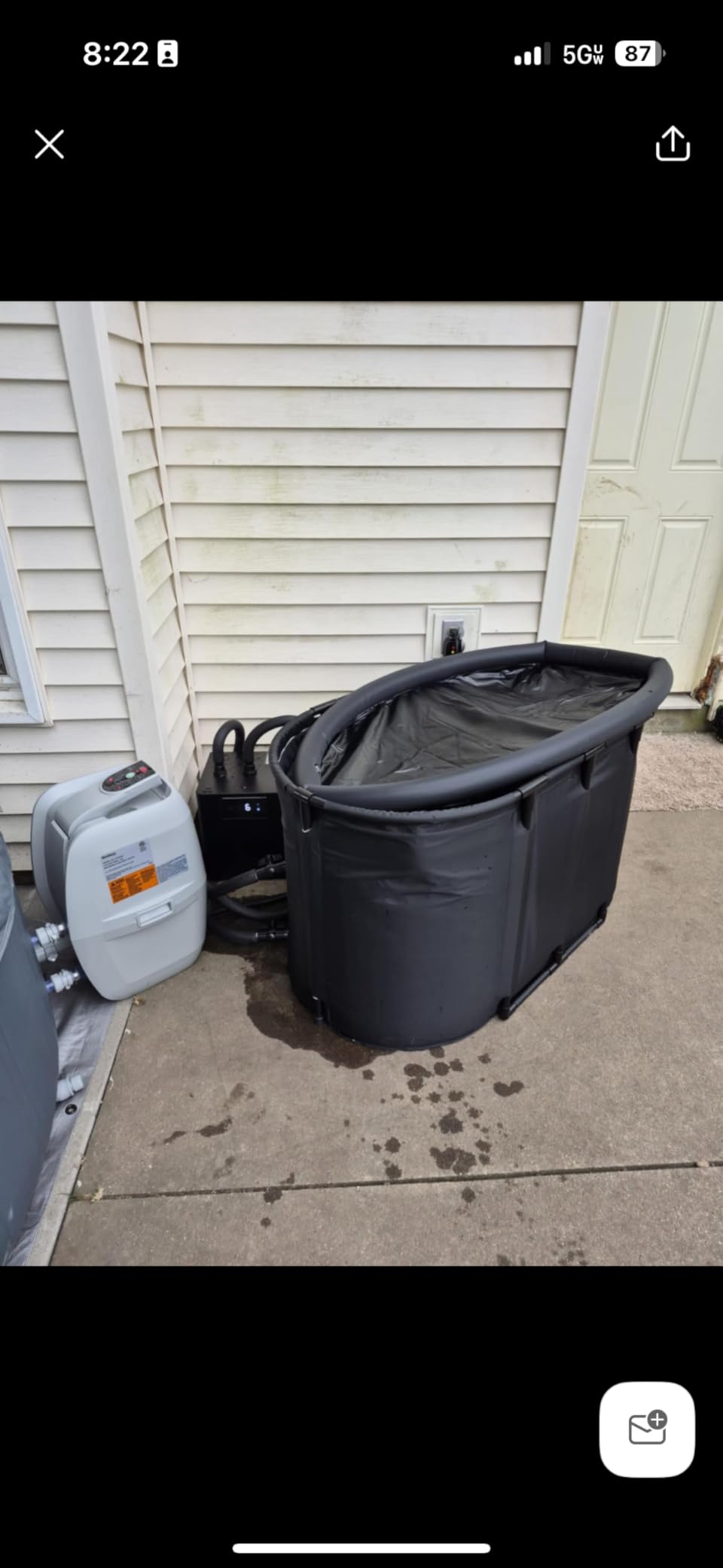 Ice Bath Chiller & 148Gal Cold Plunge Tub Kit for Cold Recovery Therapy customer photo 2