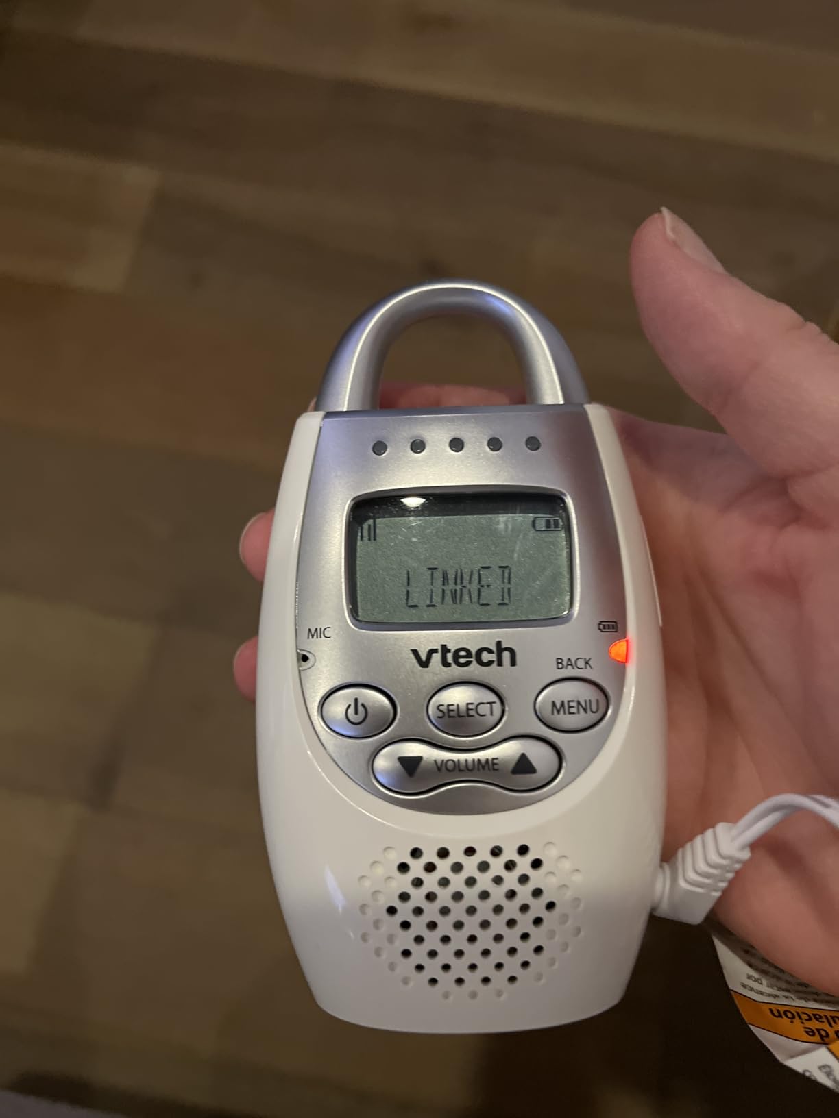 VTech 2 Parent Units Digital Audio Baby Monitor with Glow-on-Ceiling Night Light, Up to 1,000ft of Range, Vibrating Sound-Alert, Two-Way Talk Intercom, Sound Indicator, Secure Transmission: TM8212-2 customer photo 1