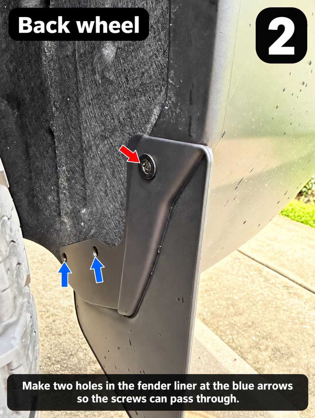 Autorder Mud Flaps for Ford F150 F-150 2021-2026 Accessories All-Weather Splash Guards Protect Paint Mudflap No Drilling Required Mud Guard Body Kits for F150 Set 4PCS(Not fit Raptor Models) customer photo 1