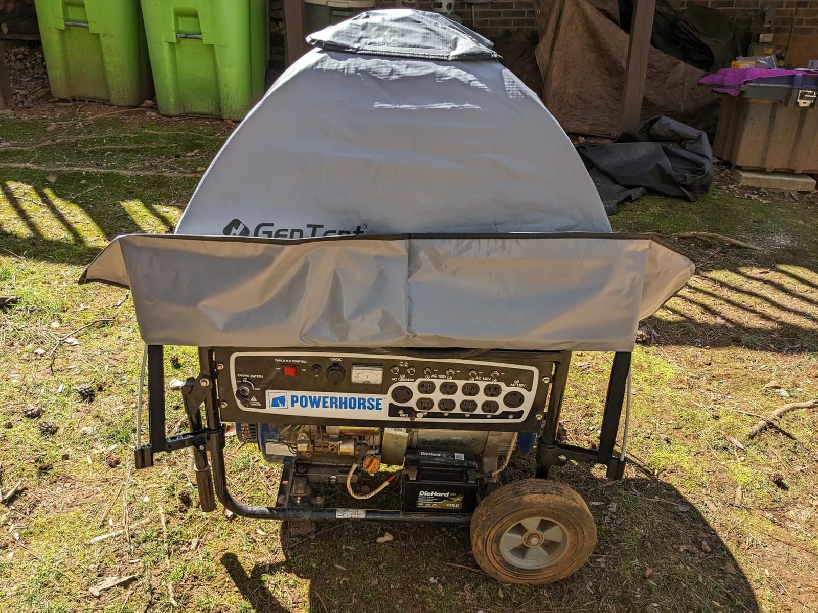 GenTent Universal Open Frame Generator Tent, Black, Original - Standard customer photo 1
