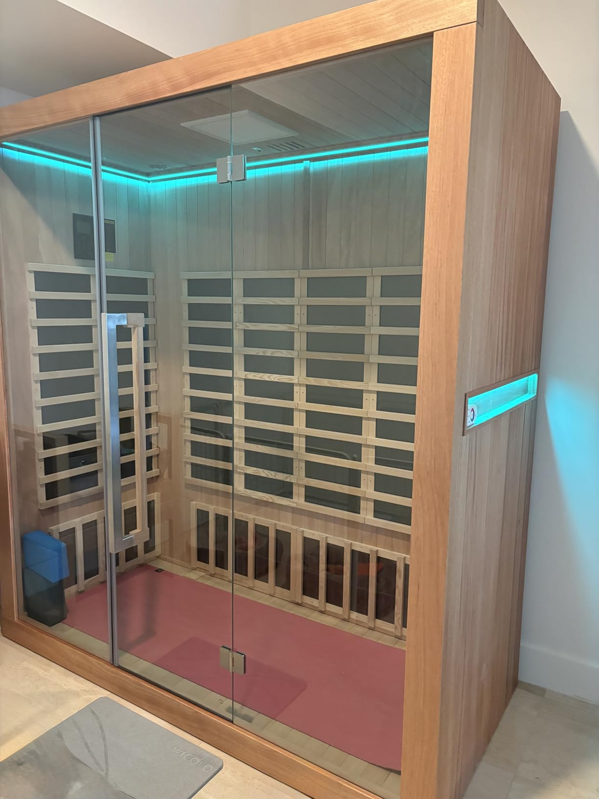 4 Person Outdoor Vertical Barrel Sauna, Cedar Wood Traditional Sauna customer photo 2