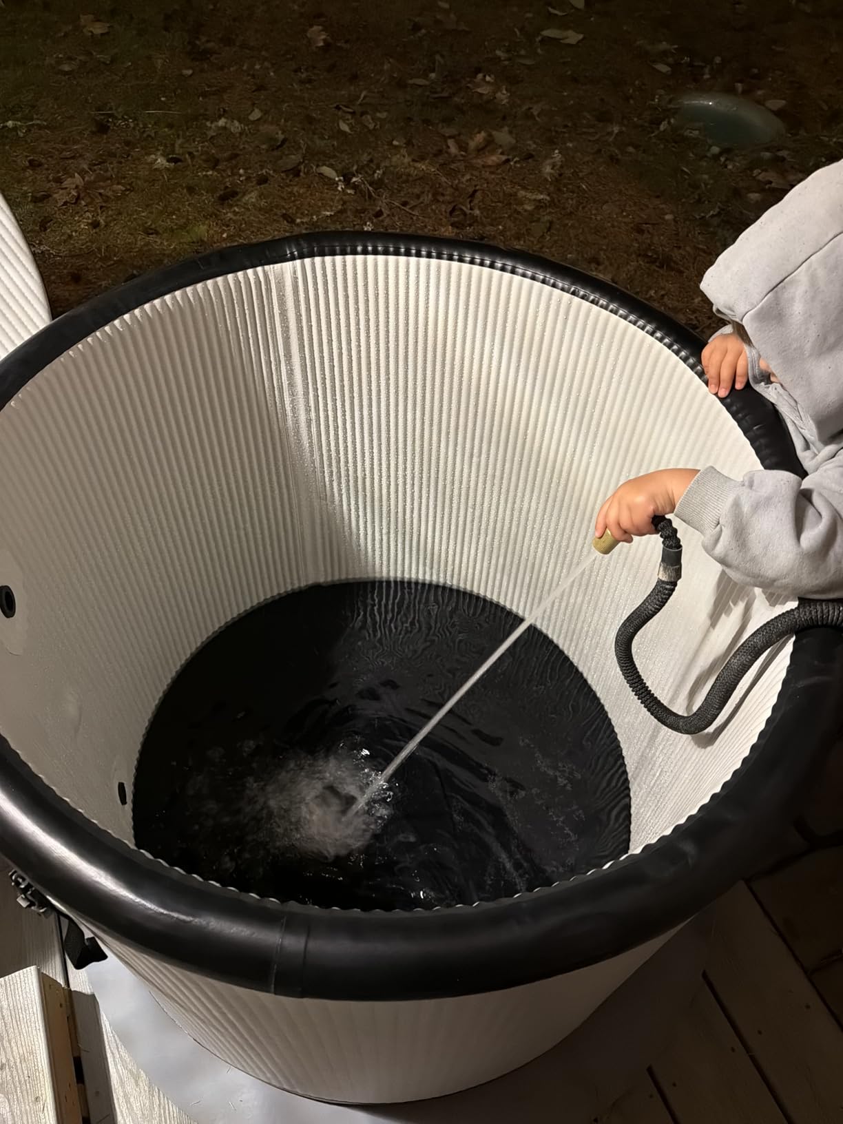 Slanted-Edge Cold Plunge Tub with 1 HP Chiller, Hot & Cold Modes customer photo 2