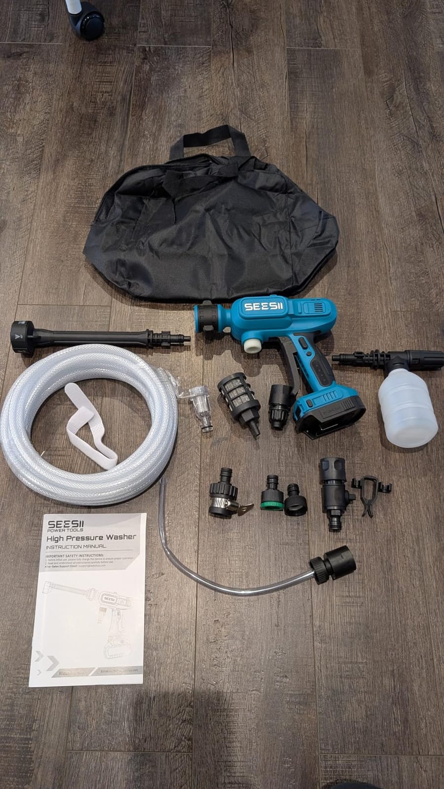 SEESII Cordless Pressure Washer 1250PSI, Portable Power Washer customer photo 2