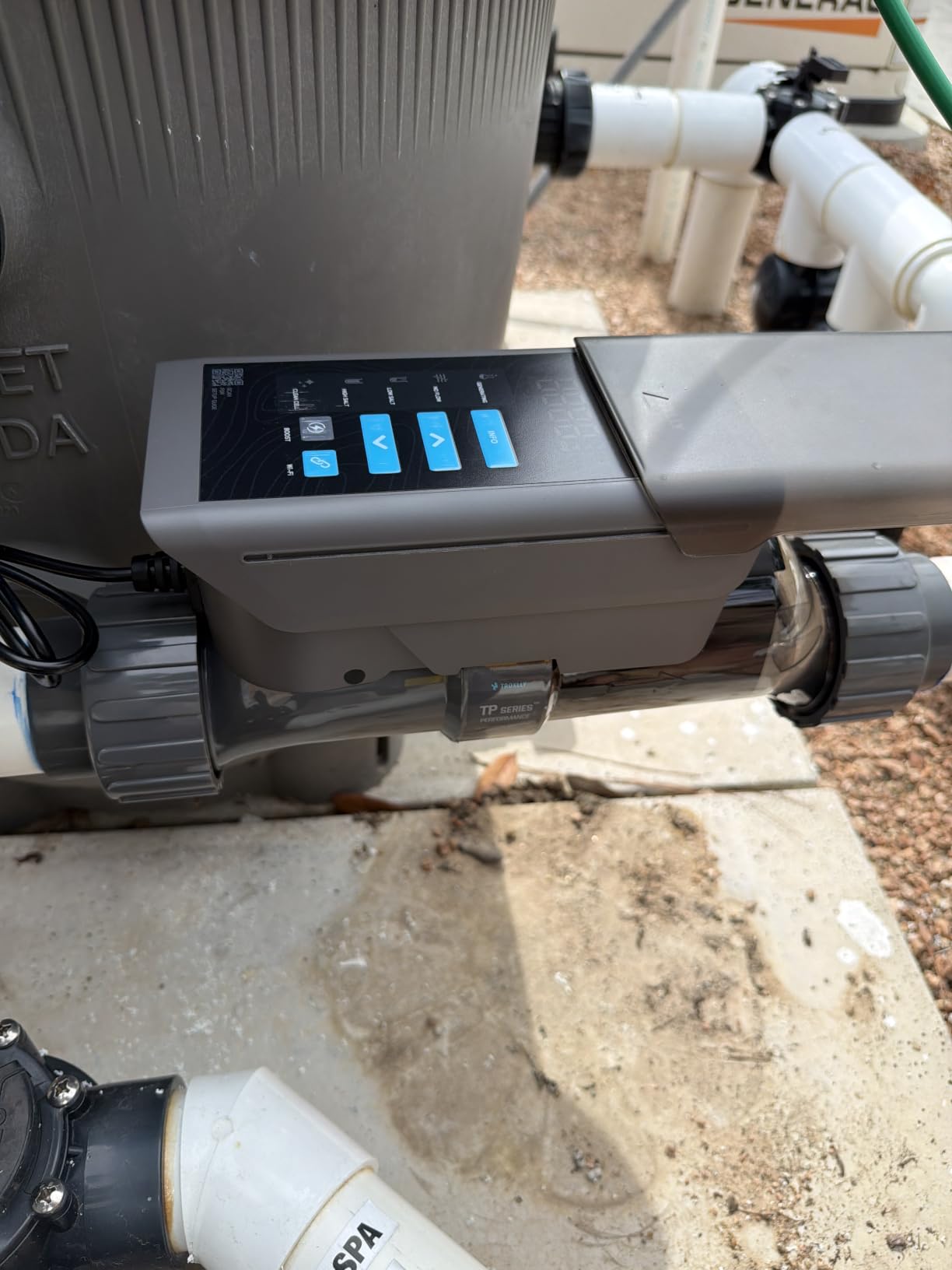 TP20 Salt Chlorine Generator for Pools up to 25,000 Gallons, Smart Salt Chlorinator with App Monitoring, ETL Listed, Auto Reverse Polarity Cell, Standard Plumbing Fit customer photo 2