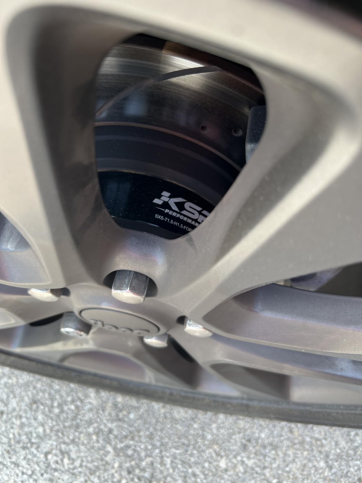 KSP 2inch 5x5 Wheel Spacers for Gladiator JT 2020-2026, 5x127mm Hubcentric Spacer fit Wrangler JL/JLU 2018-2026, 5mm Hub Spacer with 71.5mm Hub bore M14x1.5 Stud Work on Grand Cherokee customer photo 1