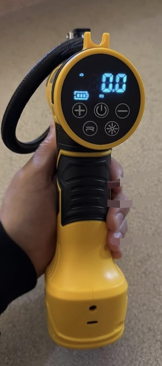 160 PSI Tire Inflator Portable Air Compressor Built-in Battery, Dual Power customer photo 1