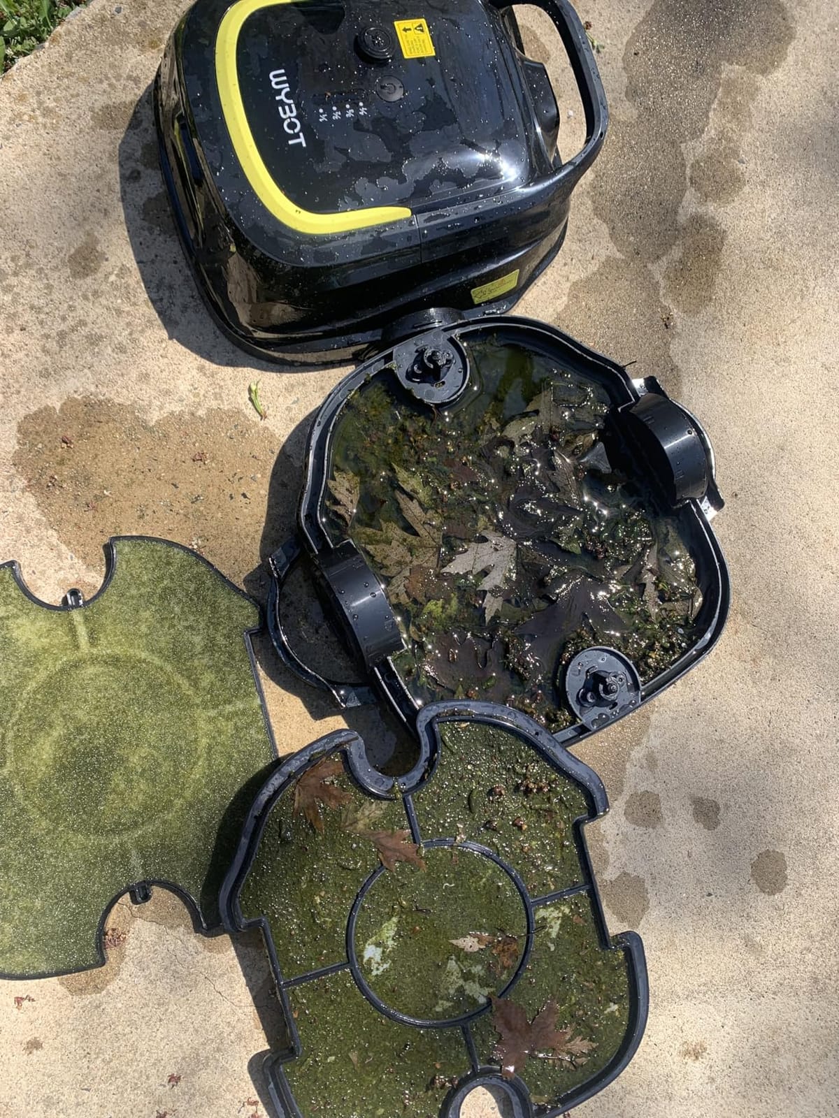 WYBOT A1 Cordless Pool Vacuum Robot for Above Ground Pool, Greyblue customer photo 1