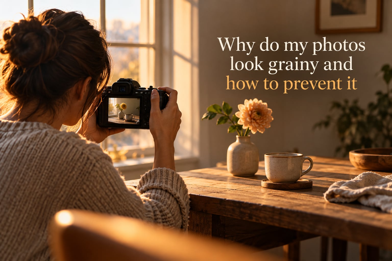 Why do my photos look grainy and how to prevent it