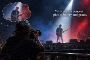 Why are my concert photos blurry and grainy