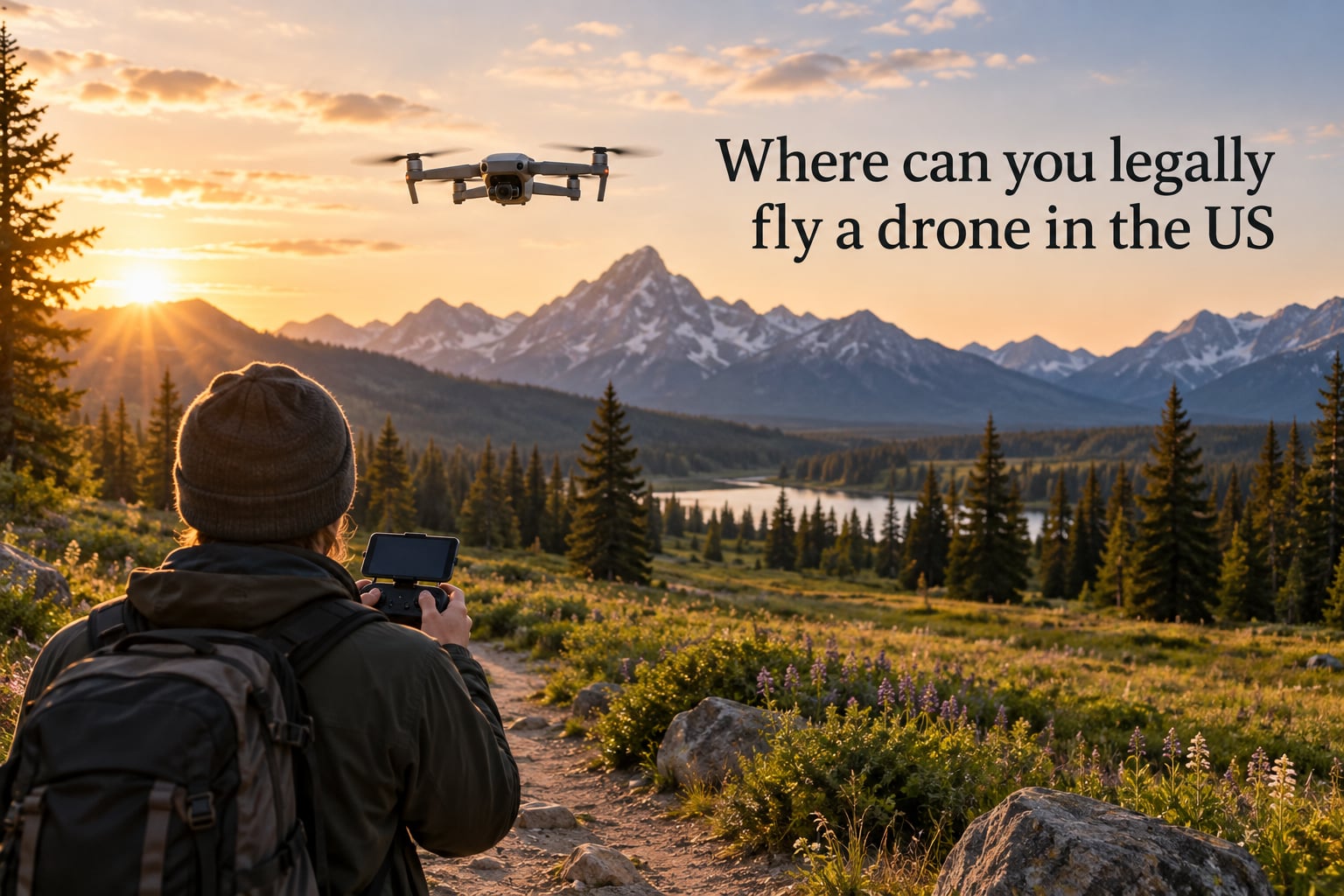 Where can you legally fly a drone in the US