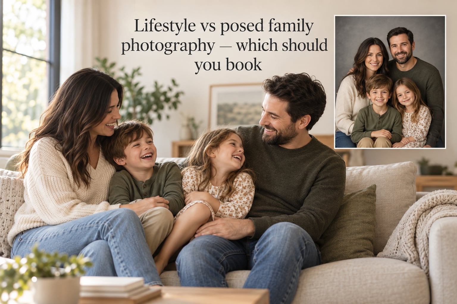 Lifestyle vs posed family photography — which should you book