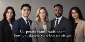 Corporate team headshots — how to make everyone look consistent