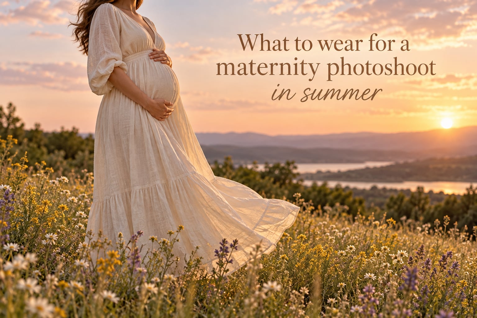 What to wear for a maternity photoshoot in summer