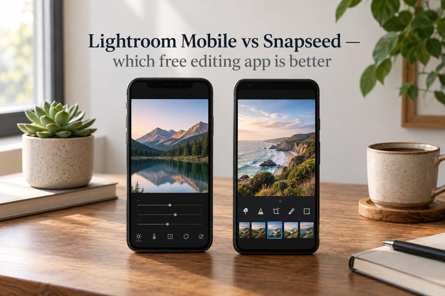 Lightroom Mobile vs Snapseed — which free editing app is better
