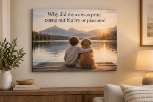 Why did my canvas print come out blurry or pixelated